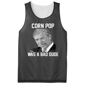 Corn Pop Was A Bad Dude Joe Biden Parody Mesh Reversible Basketball Jersey Tank