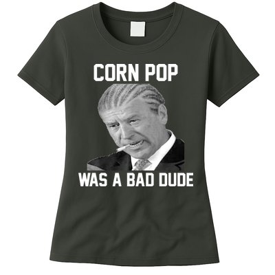 Corn Pop Was A Bad Dude Joe Biden Parody Womens T-Shirt