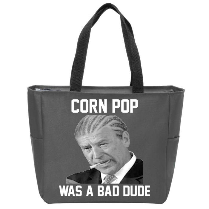 Corn Pop Was A Bad Dude Joe Biden Parody Zip Tote Bag