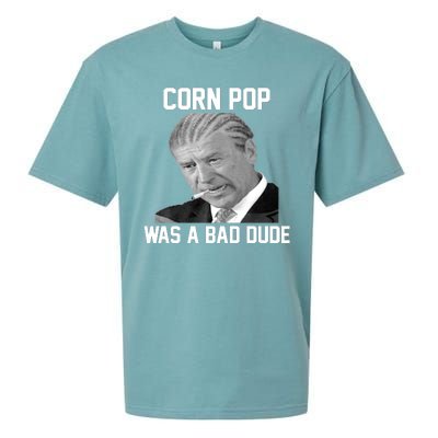 Corn Pop Was A Bad Dude Joe Biden Parody Sueded Cloud Jersey T-Shirt