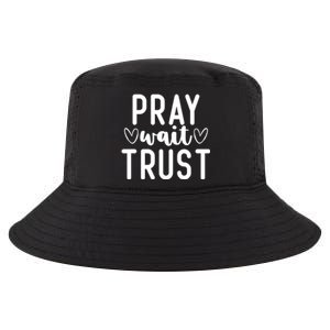 Christian Pray Wait Trust Bible Verse Gift Cool Comfort Performance Bucket Hat