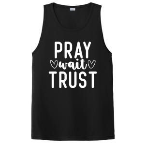 Christian Pray Wait Trust Bible Verse Gift PosiCharge Competitor Tank