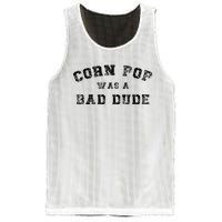 Corn Pop Was A Bad Dude Athletic Cornpop Meme Mesh Reversible Basketball Jersey Tank