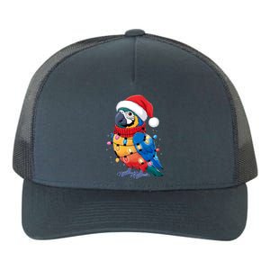 Christmas Parrots Wearing Santa Hat Xmas Light Cool Gift Yupoong Adult 5-Panel Trucker Hat