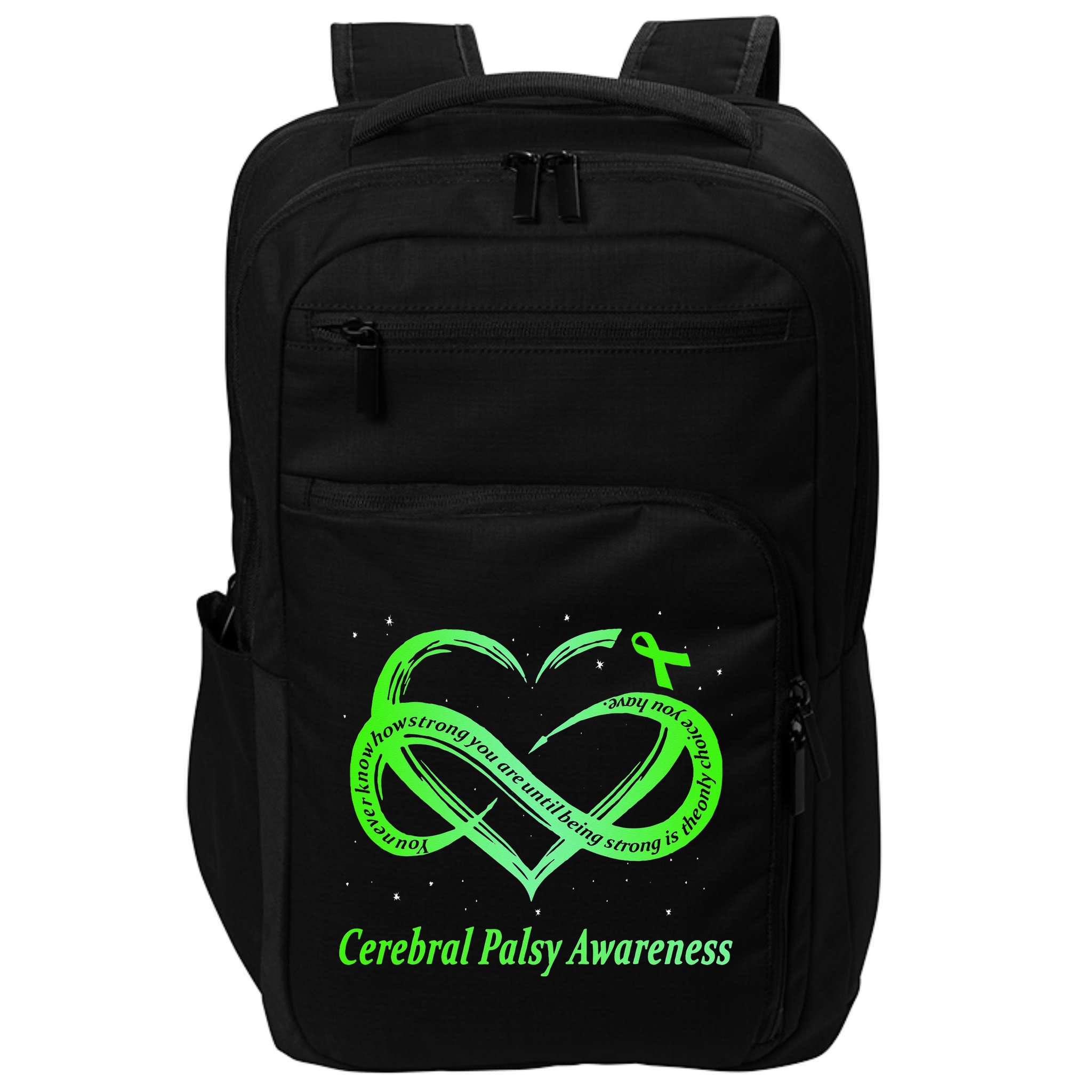 Cerebral Palsy Warrior CP Awareness Impact Tech Backpack