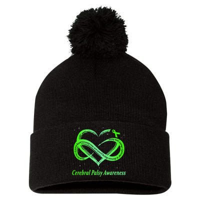 Cerebral Palsy Warrior CP Awareness Pom Pom 12in Knit Beanie