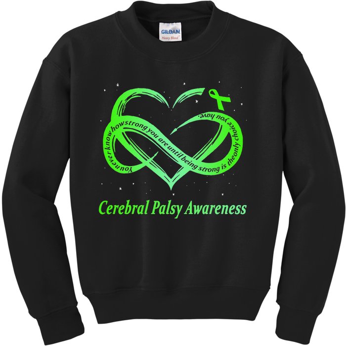 Cerebral Palsy Warrior CP Awareness Kids Sweatshirt