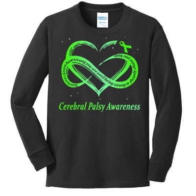 Cerebral Palsy Warrior CP Awareness Kids Long Sleeve Shirt