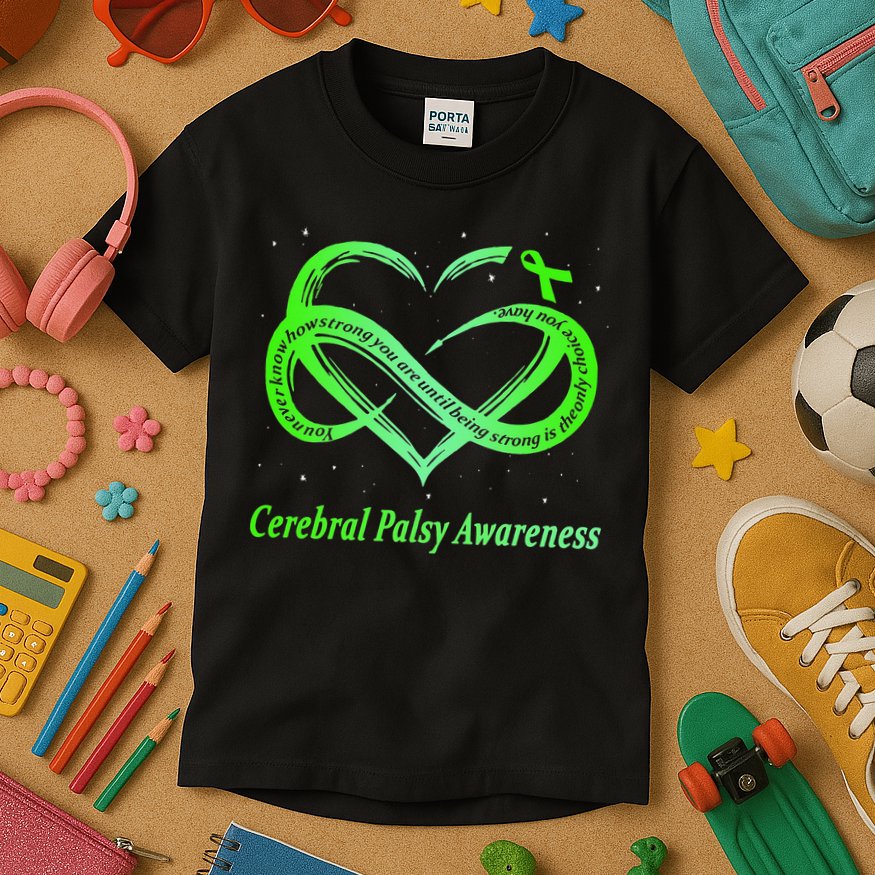 Cerebral Palsy Warrior CP Awareness Kids T-Shirt