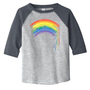 Cute Painted Watercolor Rainbow And Hearts Toddler Fine Jersey T-Shirt