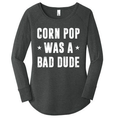 Corn Pop Was A Bad Dude Meme Women's Perfect Tri Tunic Long Sleeve Shirt