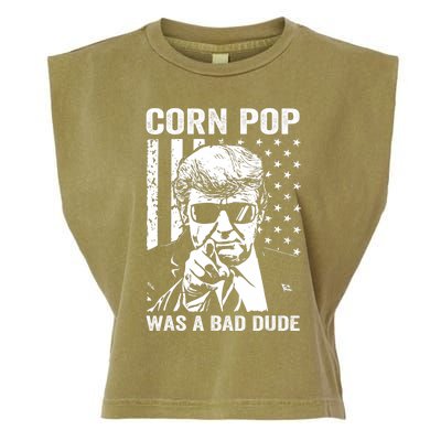 Corn Pop Was A Bad Dude Funny Gift Meme Garment-Dyed Women's Muscle Tee