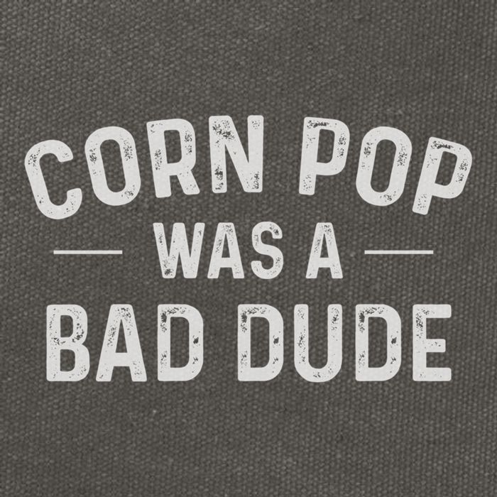 Corn Pop Was A Bad Dude Funny Election 2024 Meme Joe Biden Cotton Canvas Backpack