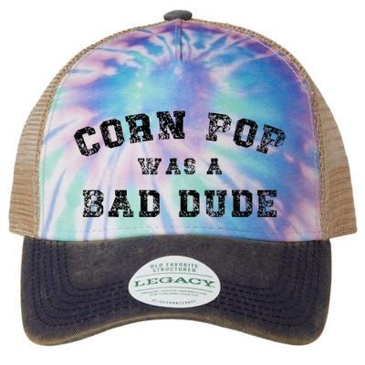 Corn Pop Was A Bad Dude Athletic Cornpop Meme Legacy Tie Dye Trucker Hat