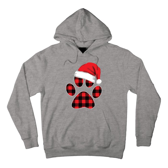 Christmas Pajama Women Girls Christmas Gifts Plaid Paw Hoodie