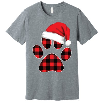 Christmas Pajama Women Girls Christmas Gifts Plaid Paw Premium T-Shirt