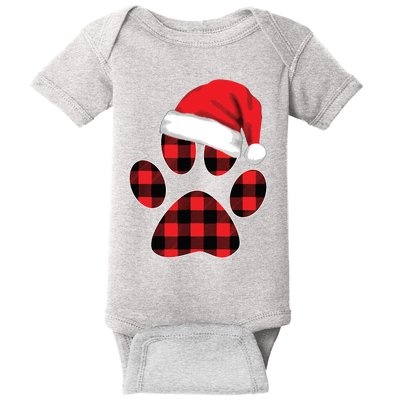 Christmas Pajama Women Girls Christmas Gifts Plaid Paw Baby Bodysuit