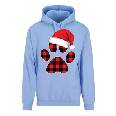 Christmas Pajama Women Girls Christmas Gifts Plaid Paw Unisex Surf Hoodie