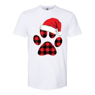 Christmas Pajama Women Girls Christmas Gifts Plaid Paw Softstyle® CVC T-Shirt