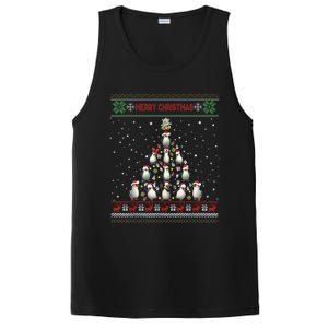 Cute Penguin Xmas Tree Ugly Christmas Funny Gift Boys Girls Great Gift PosiCharge Competitor Tank