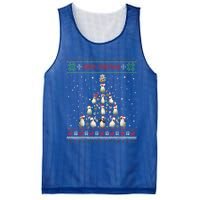 Cute Penguin Xmas Tree Ugly Christmas Funny Gift Boys Girls Great Gift Mesh Reversible Basketball Jersey Tank