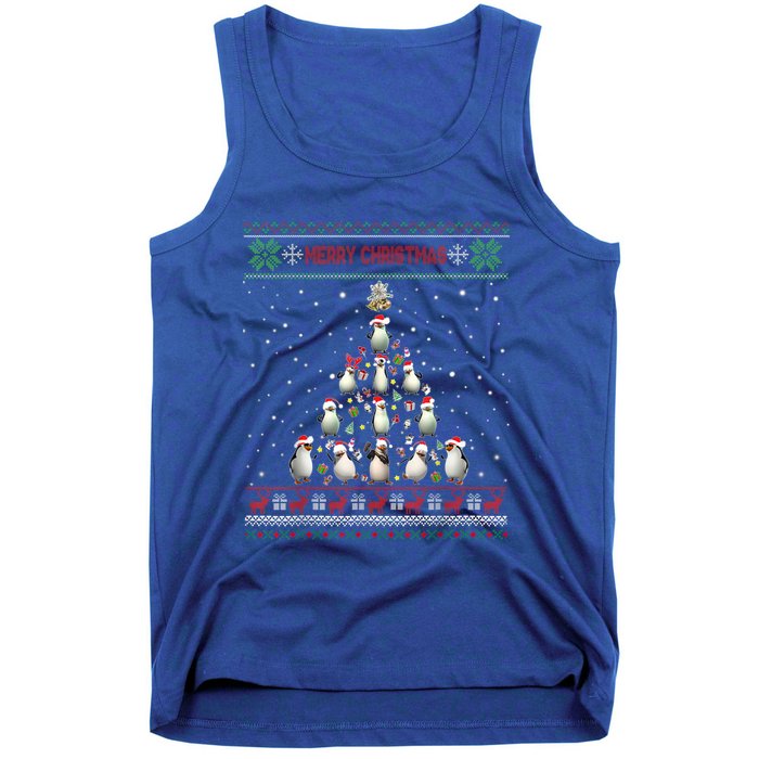 Cute Penguin Xmas Tree Ugly Christmas Funny Gift Boys Girls Great Gift Tank Top