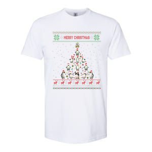 Cute Penguin Xmas Tree Ugly Christmas Funny Gift Boys Girls Great Gift Softstyle CVC T-Shirt