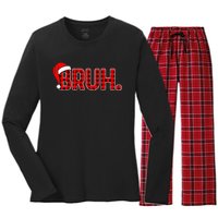 Christmas Plaid Xmas Pajamas Women's Long Sleeve Flannel Pajama Set 