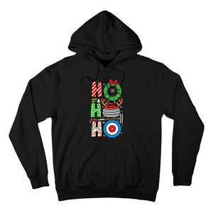 Curling Player Xmas Curling Broom Curler Christmas Curling Funny Gift Hoodie