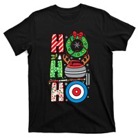 Curling Player Xmas Curling Broom Curler Christmas Curling Funny Gift T-Shirt