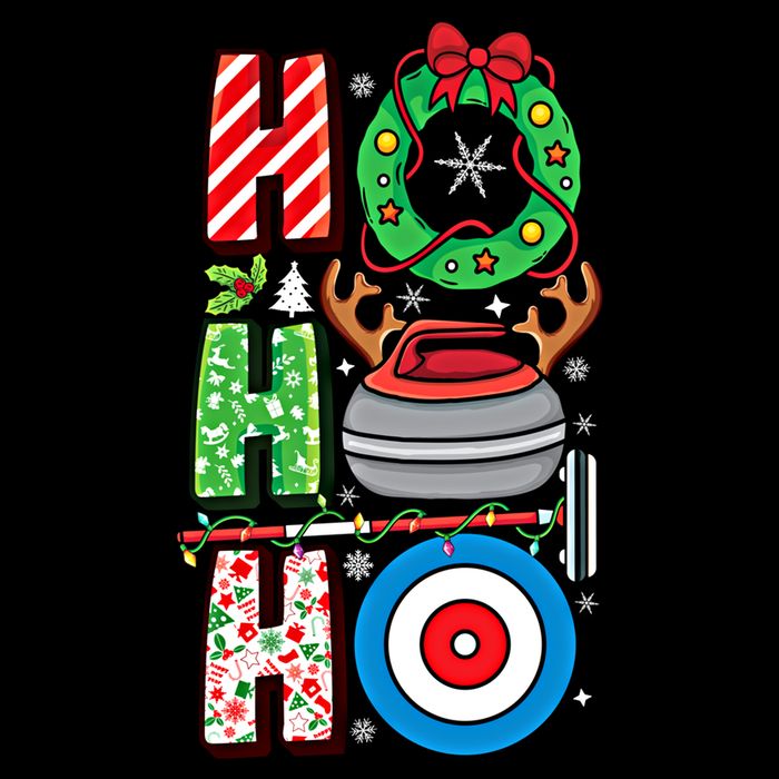 Curling Player Xmas Curling Broom Curler Christmas Curling Funny Gift 16 in Basic Backpack