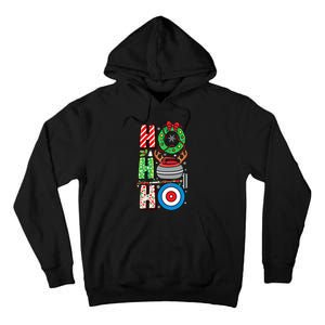 Curling Player Xmas Curling Broom Curler Christmas Curling Funny Gift Tall Hoodie