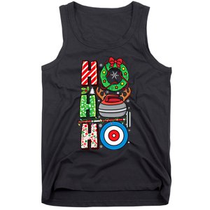 Curling Player Xmas Curling Broom Curler Christmas Curling Funny Gift Tank Top