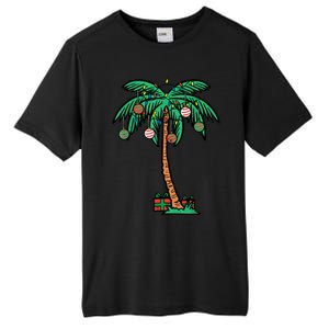 Christmas Palm Xmas Tree Tropical Beach Hawaii Tall Fusion ChromaSoft Performance T-Shirt