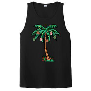 Christmas Palm Xmas Tree Tropical Beach Hawaii PosiCharge Competitor Tank