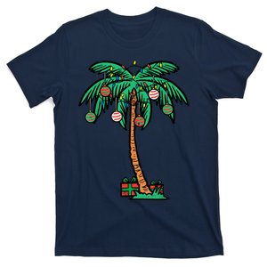 Christmas Palm Xmas Tree Tropical Beach Hawaii T-Shirt