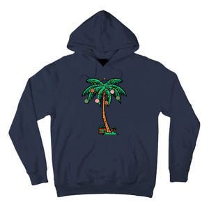 Christmas Palm Xmas Tree Tropical Beach Hawaii Tall Hoodie