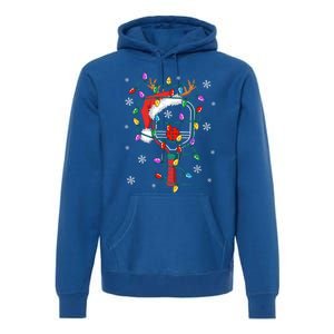 Christmas Pickleball Xmas Santa Sports Hat Funny Gift Premium Hoodie