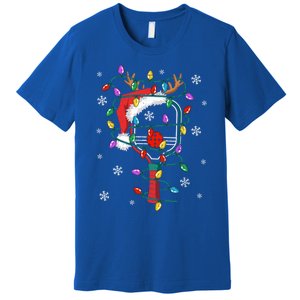 Christmas Pickleball Xmas Santa Sports Hat Gift Premium T-Shirt