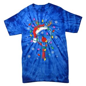 Christmas Pickleball Xmas Santa Sports Hat Gift Tie-Dye T-Shirt