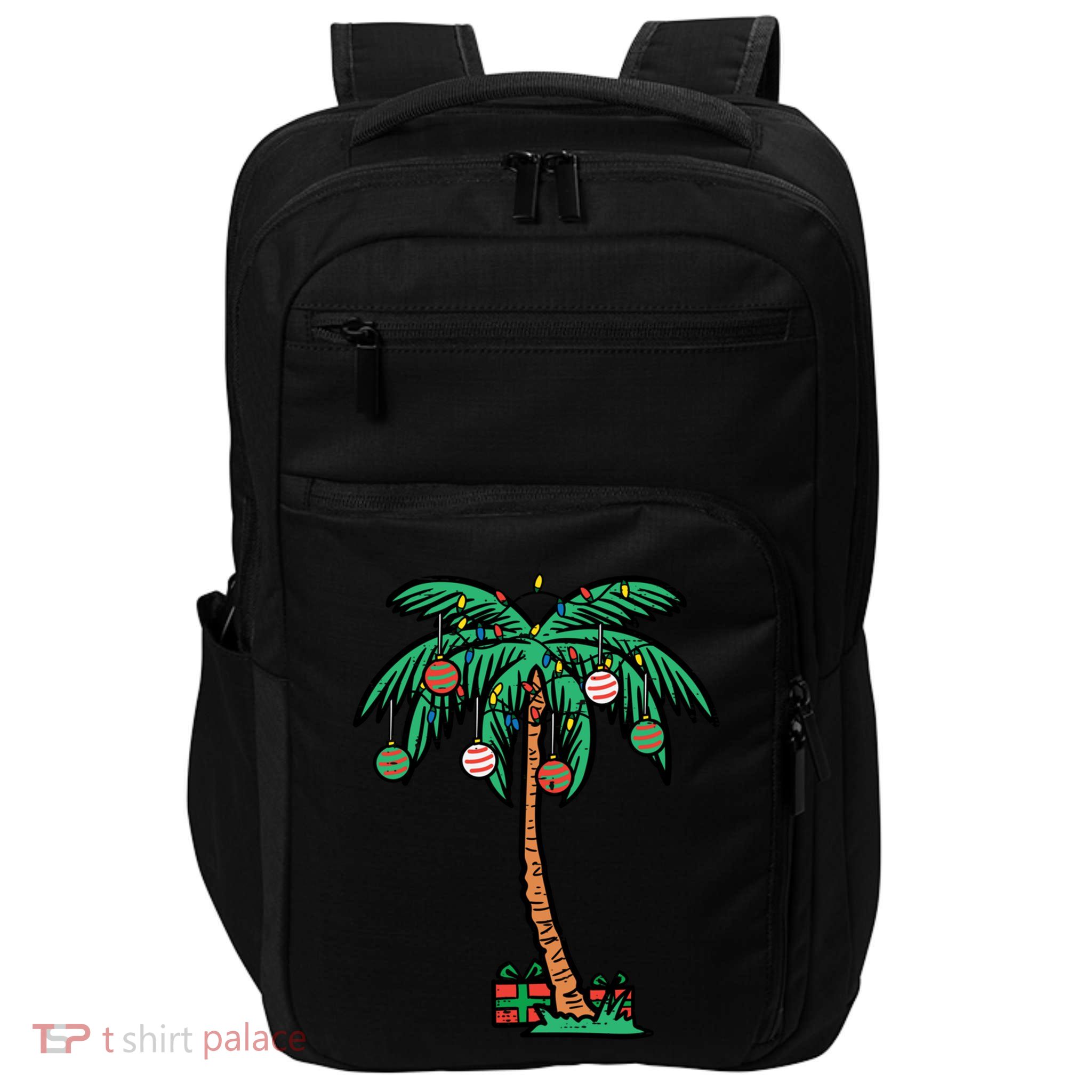 Christmas Palm Xmas Tree Tropical Beach Hawaii Cool Gift Impact Tech Backpack