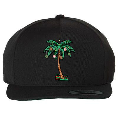 Christmas Palm Xmas Tree Tropical Beach Hawaii Cool Gift Wool Snapback Cap