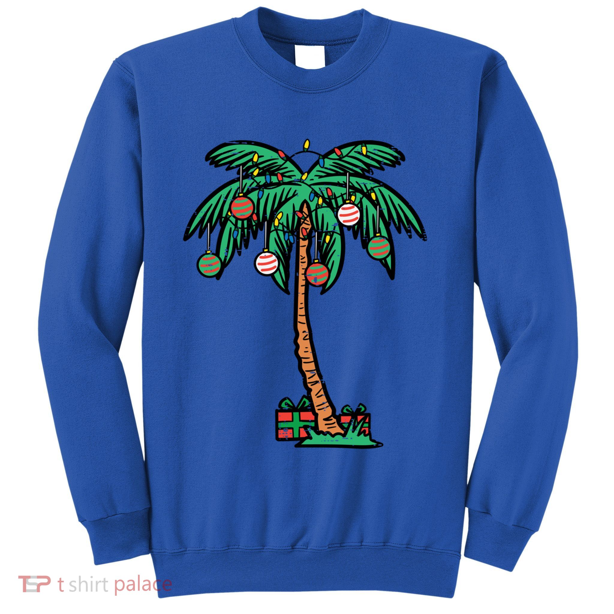 Christmas Palm Xmas Tree Tropical Beach Hawaii Cool Gift Sweatshirt