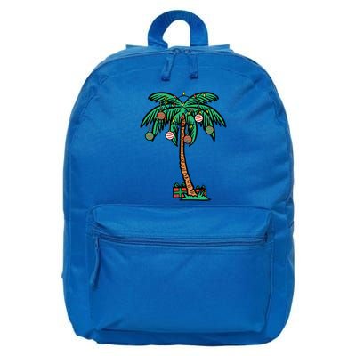 Christmas Palm Xmas Tree Tropical Beach Hawaii Cool Gift 16 in Basic Backpack