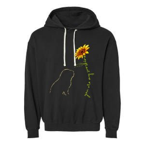 Cute Pug You Are My Sunshine Dog Lover Garment-Dyed Fleece Hoodie