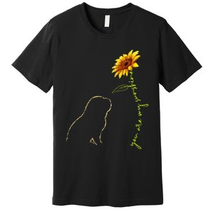 Cute Pug You Are My Sunshine Dog Lover Premium T-Shirt