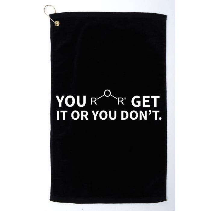 Chemistry Pun You Ether Get It Or You Dont Golf Towel