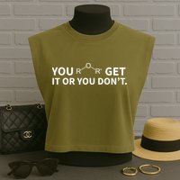 Chemistry Pun You Ether Get It Or You Dont Garment-Dyed Women's Muscle Tee