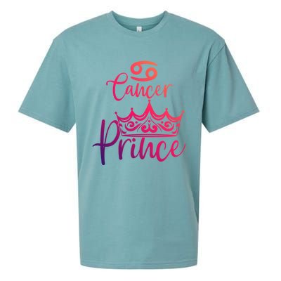 Cancer Prince Zodiac Gift Sueded Cloud Jersey T-Shirt