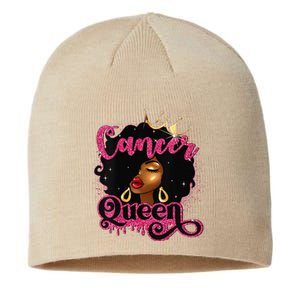 Cancer Queen African American Zodiac Birthday Afro Women Sustainable Beanie